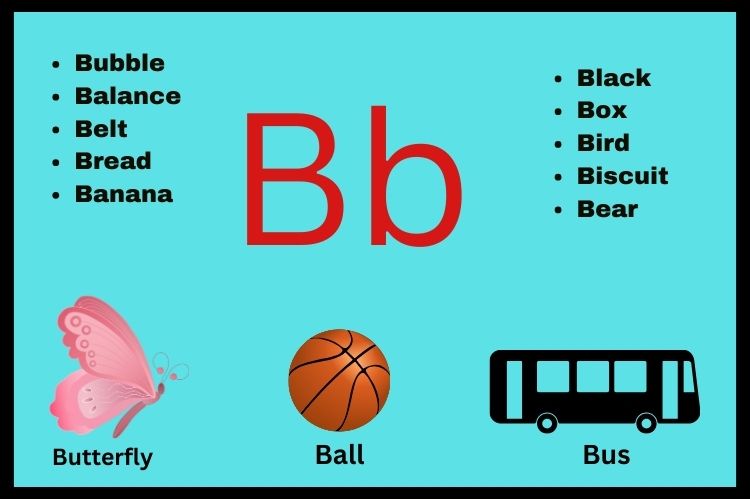 B Word Fun for Kids Exploring 'B' Words for Kindergarten Students